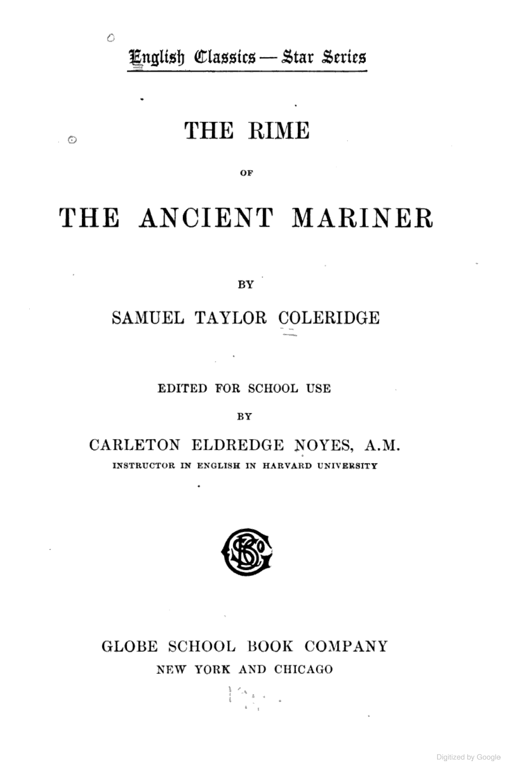 The Rime of the Ancient Mariner